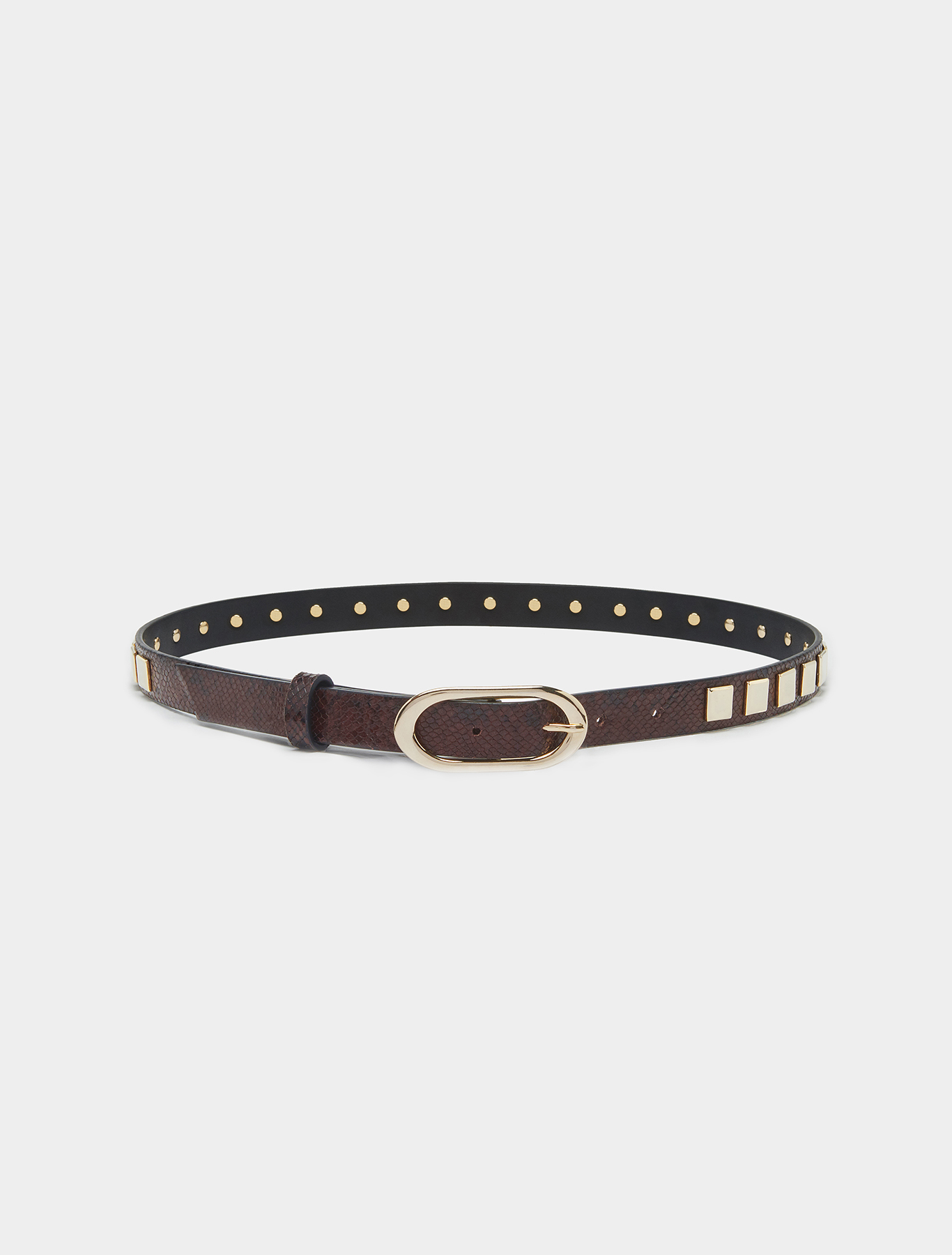 Leather belt with studs, tan | Pennyblack Leather belt with studs - tan - pennyblack