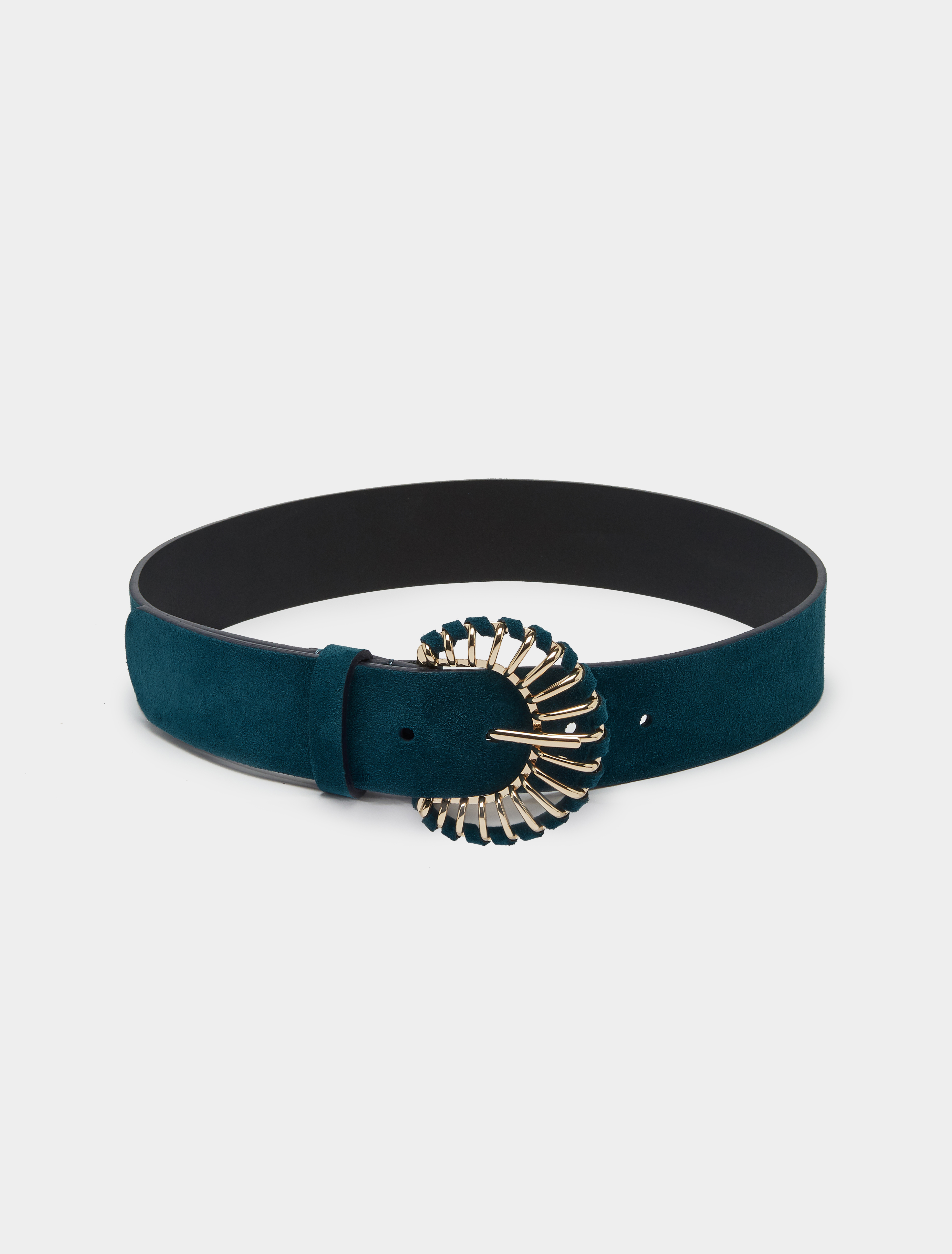 Belt with fan-shaped buckle, light blue | Pennyblack Belt with fan-shaped buckle - light blue - pennyblack