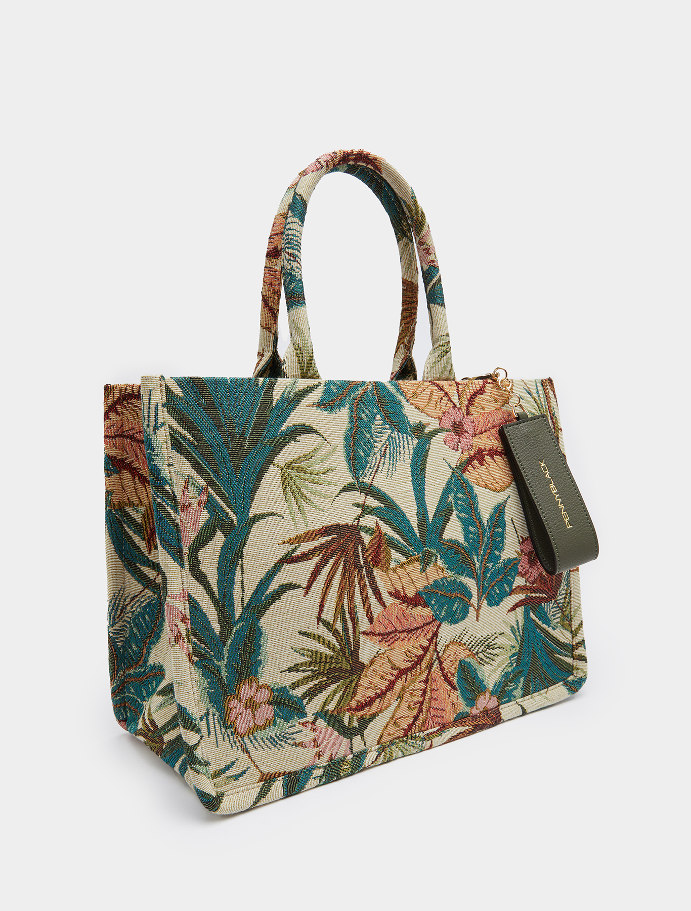Jacquard shopper bag, sage green - Pennyblack Jacquard shopper bag - sage green - pennyblack