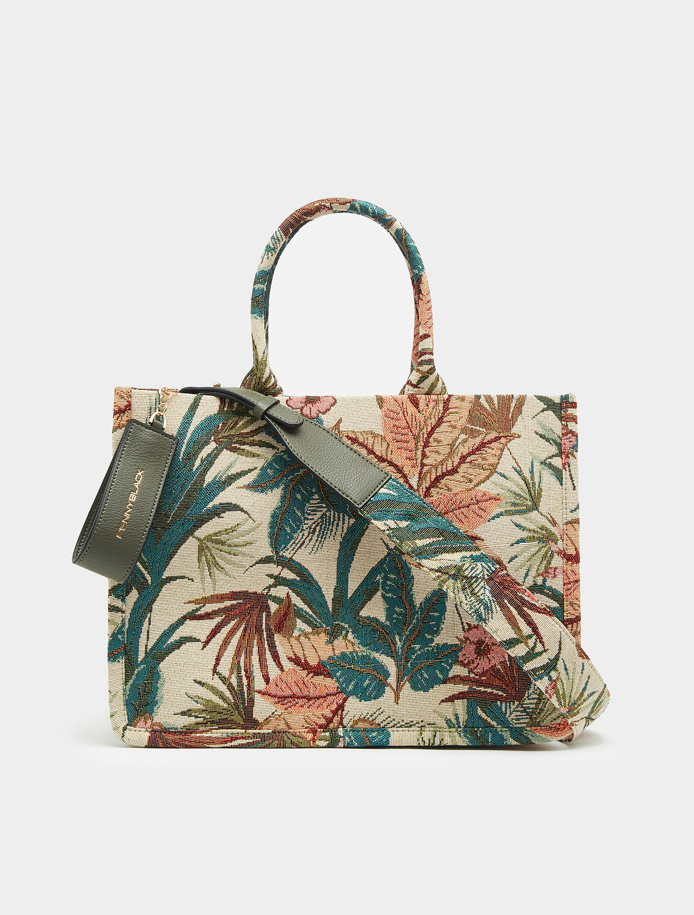 Jacquard shopper bag, sage green - Pennyblack Jacquard shopper bag - sage green - pennyblack