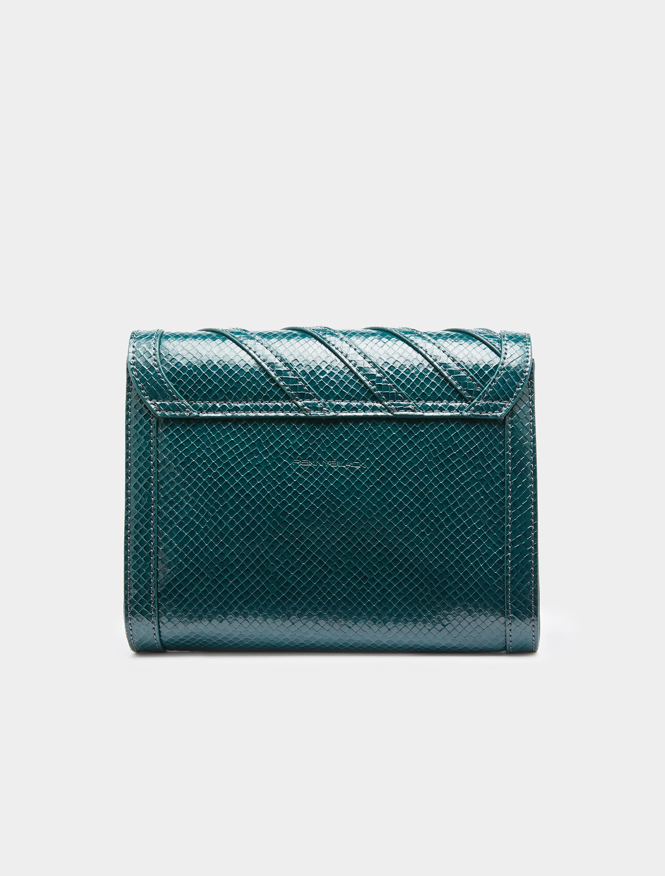 Lizard-print clutch, green | Pennyblack Lizard-print clutch - green - pennyblack