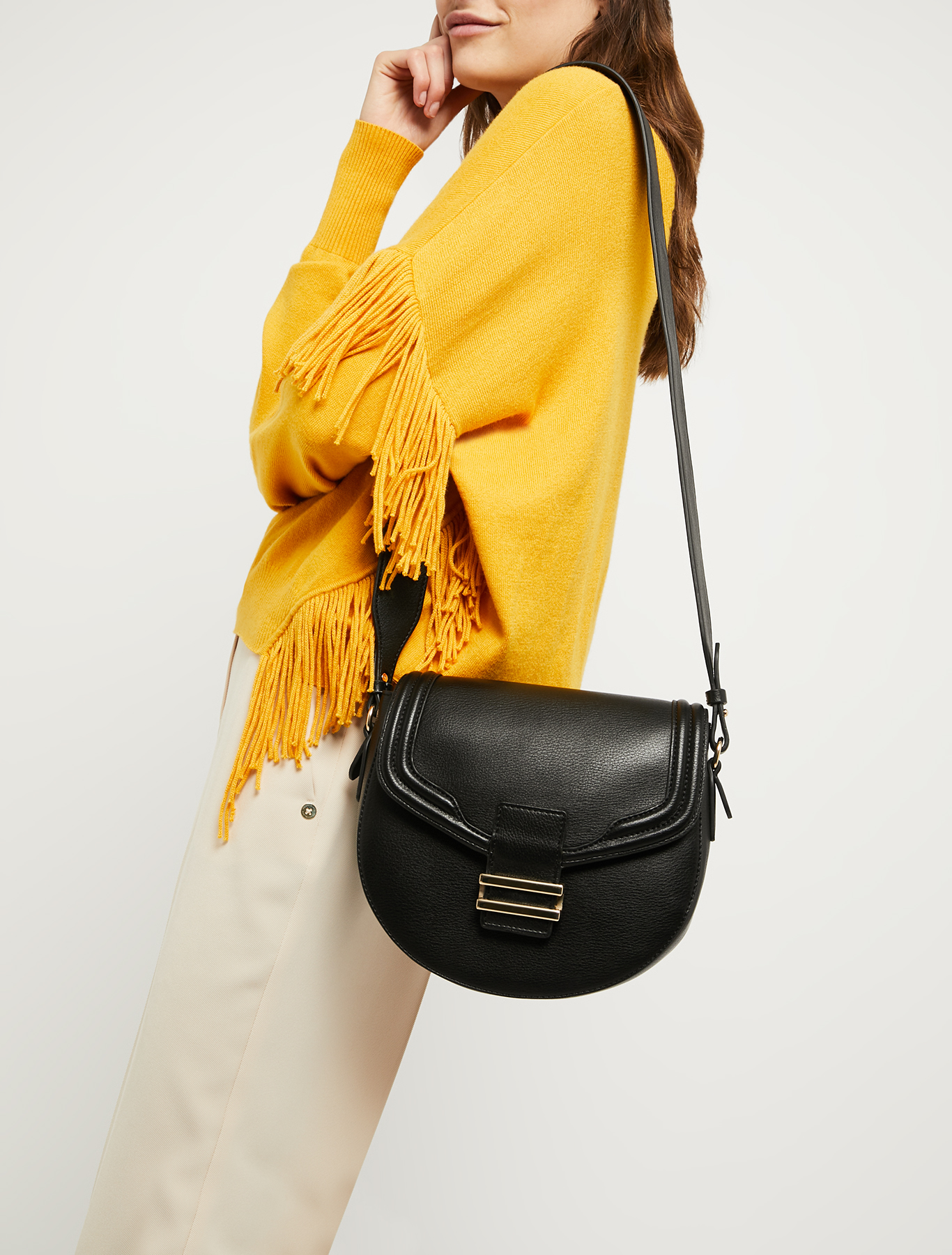 Saddle bag with stitching, black - Pennyblack Saddle bag with stitching - black - pennyblack
