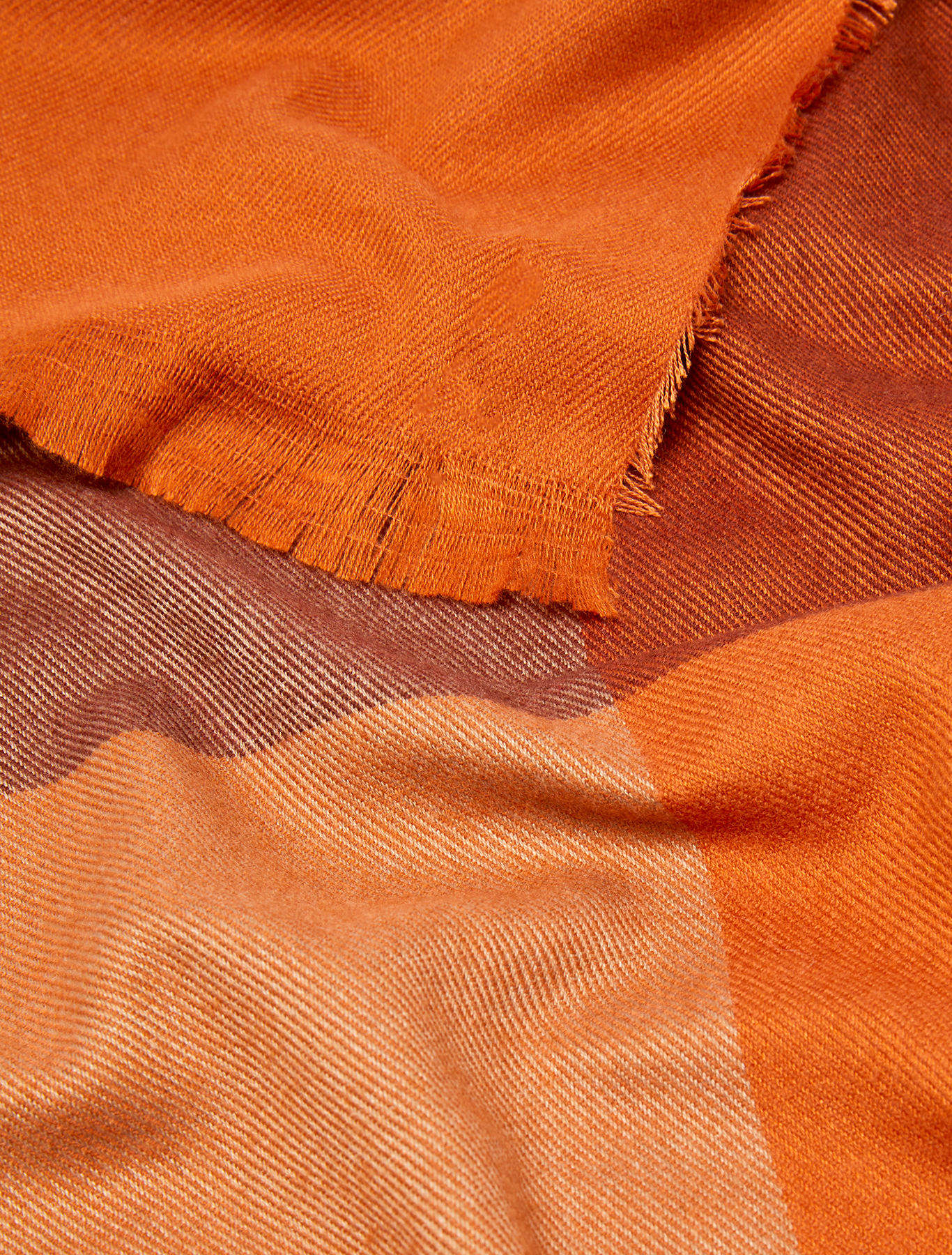 Colour-block stole, tangerine | Pennyblack Colour-block stole - tangerine - pennyblack