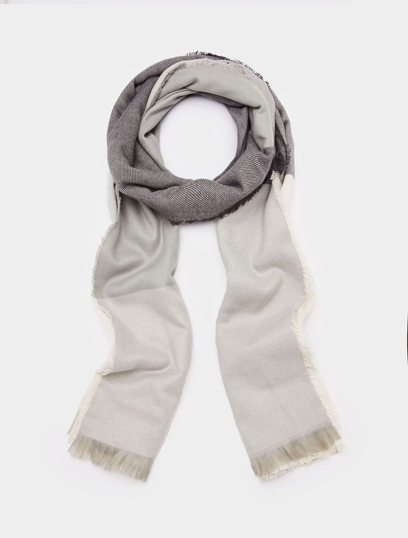 Colour-block stole, white | Pennyblack Colour-block stole - white - pennyblack