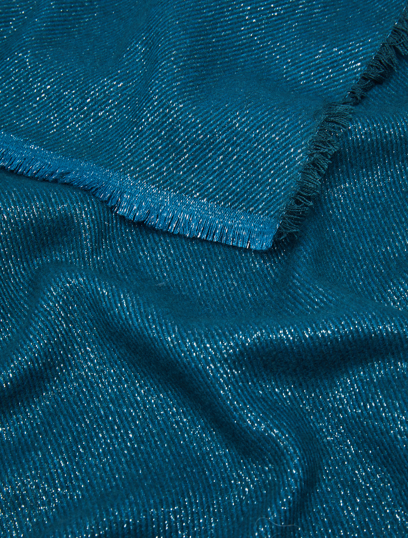 Micro-striped stole with lamé, light blue | Pennyblack Micro-striped stole with lamé - light blue - pennyblack