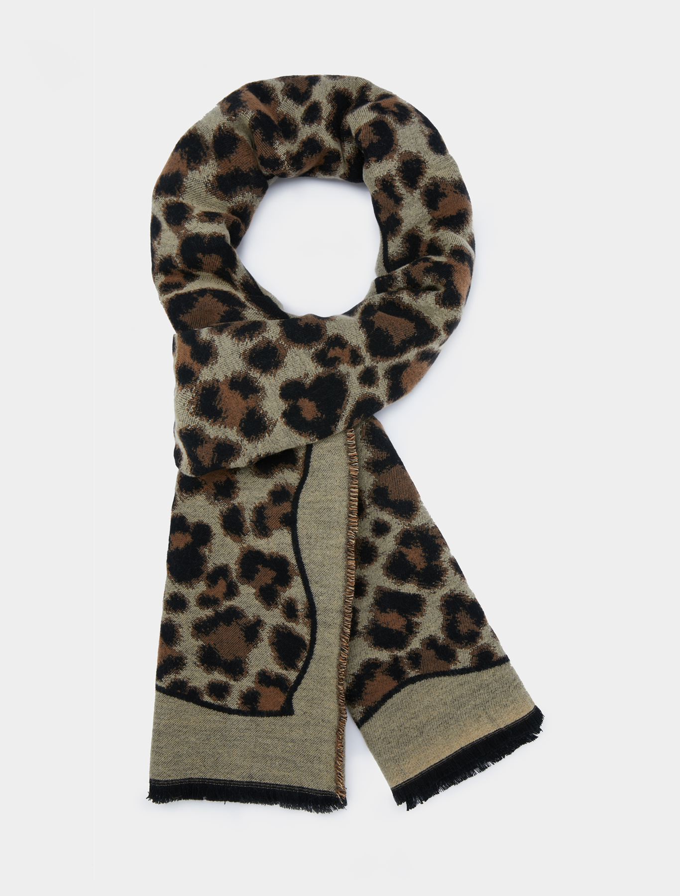 Jacquard patterned stole, camel | Pennyblack Jacquard patterned stole - camel - pennyblack