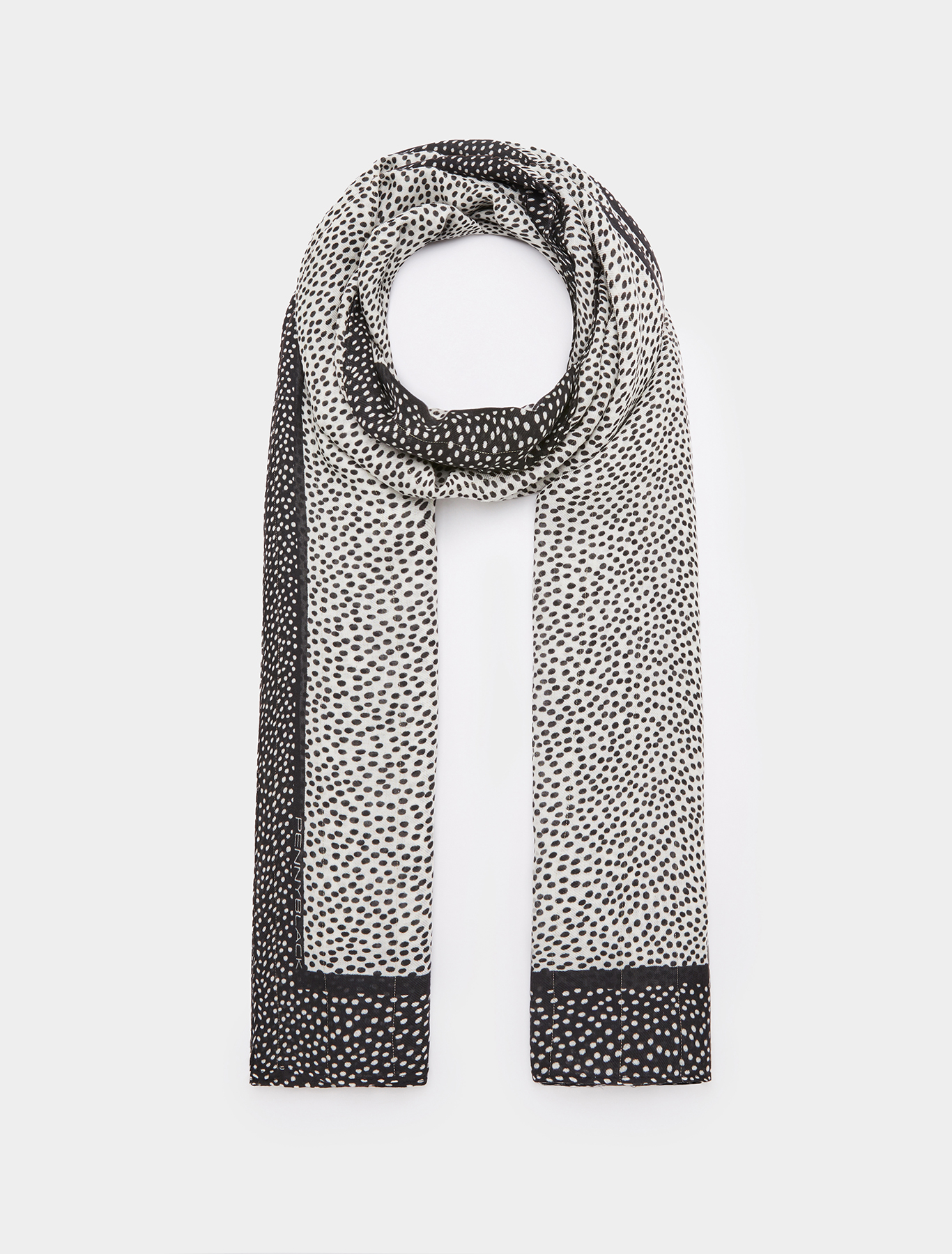 Modal stole with lamé, black | Pennyblack Modal stole with lamé - black - pennyblack