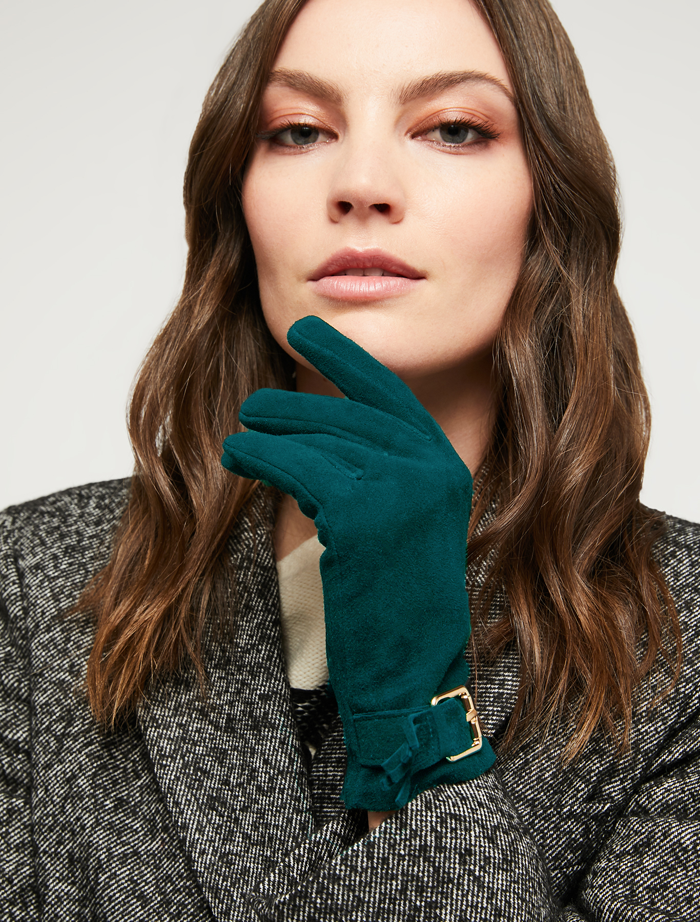 Suede gloves, light blue | Pennyblack Suede gloves - light blue - pennyblack