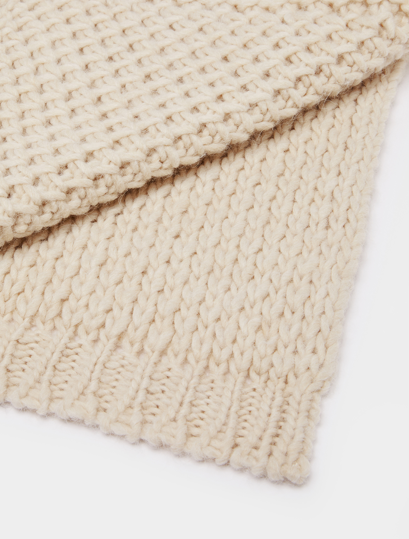 Honeycomb-knit scarf, ivory | Pennyblack Honeycomb-knit scarf - ivory - pennyblack