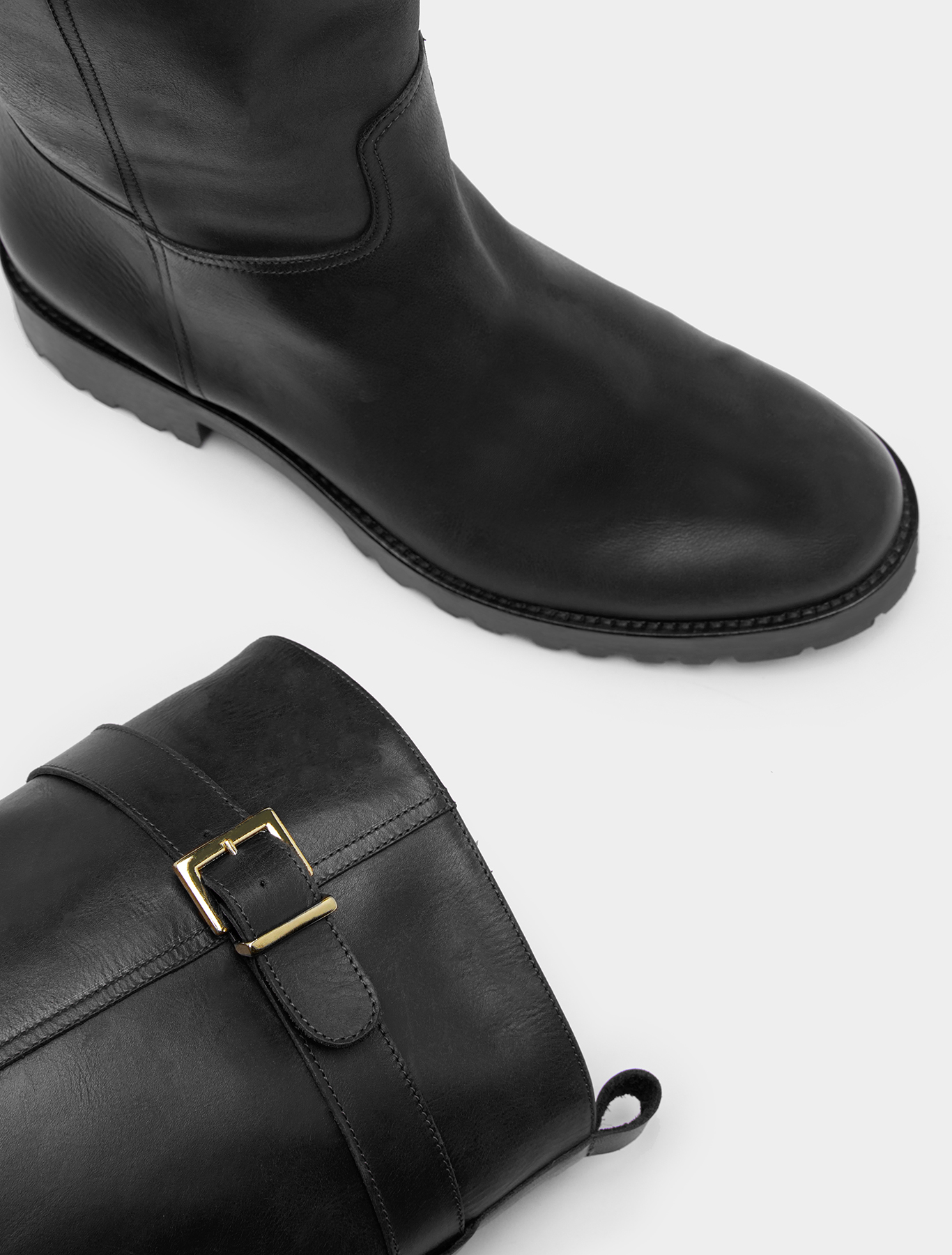 Stivali cavallerizza in pelle, nero | Pennyblack Stivali cavallerizza in pelle - nero - pennyblack