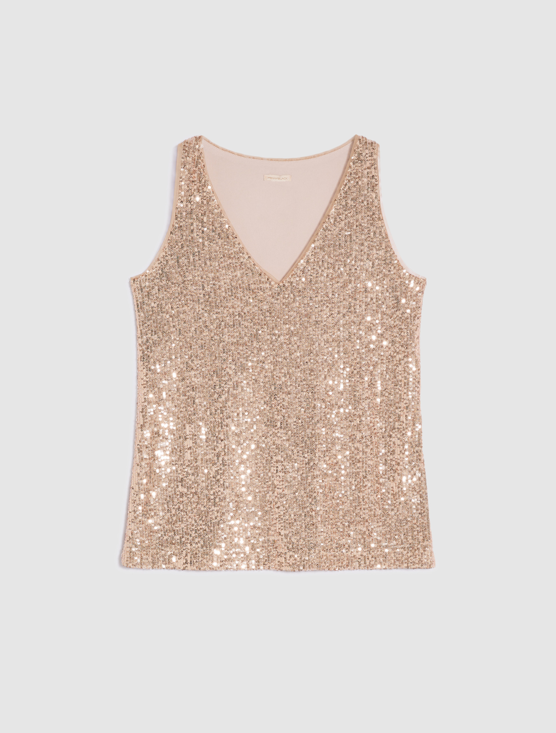Tulle top with sequins, pink | Pennyblack Tulle top with sequins - pink - pennyblack