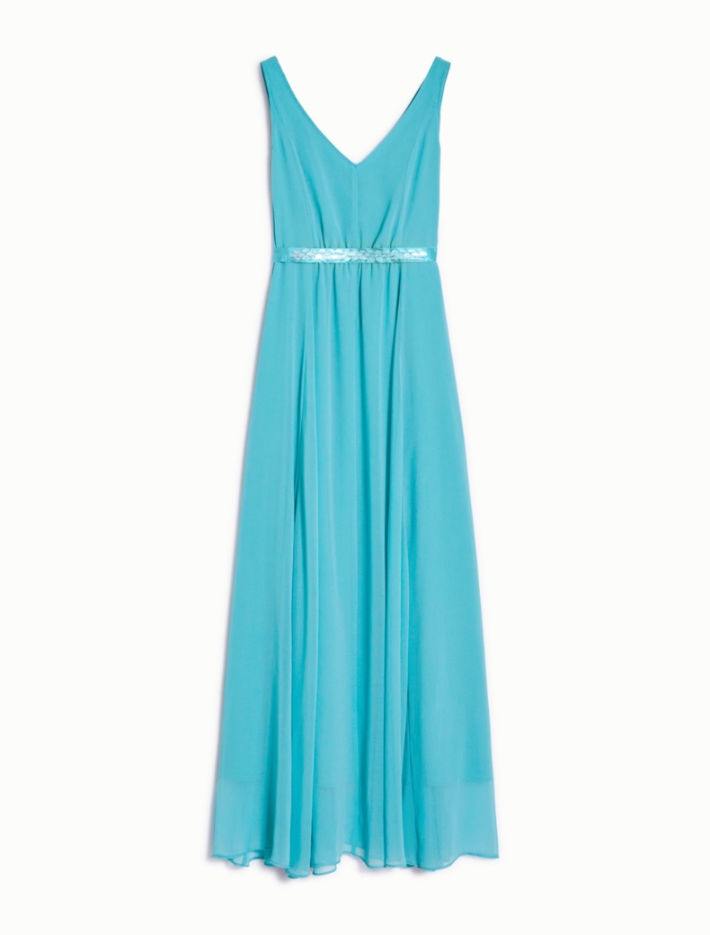 Georgette maxi dress, aquamarine | Pennyblack
