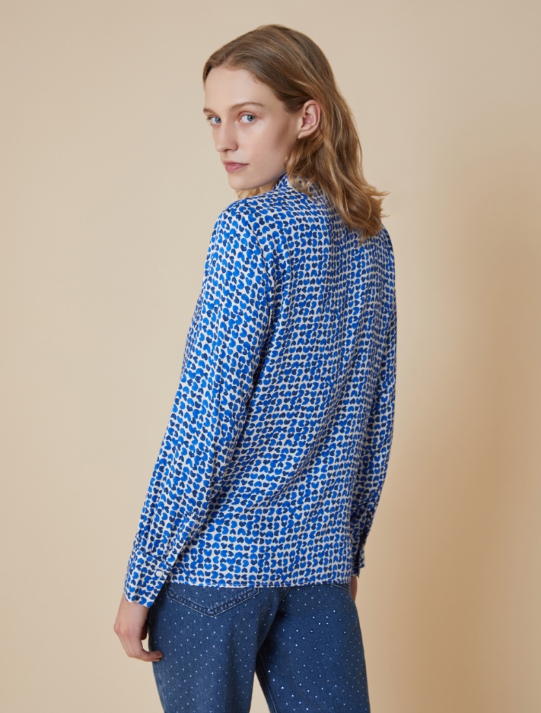 Patterned twill shirt - IVORY - pennyblack