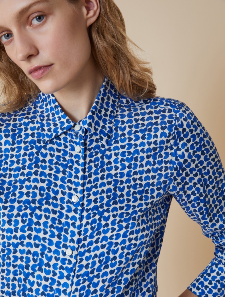 Patterned twill shirt - IVORY - pennyblack