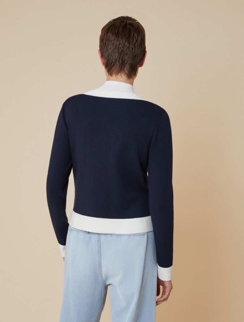 Boxy-fit cardigan - NAVY - pennyblack