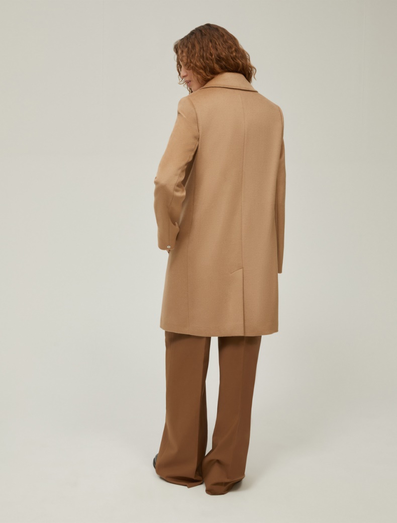 Wool broadcloth coat - CAMEL - pennyblack