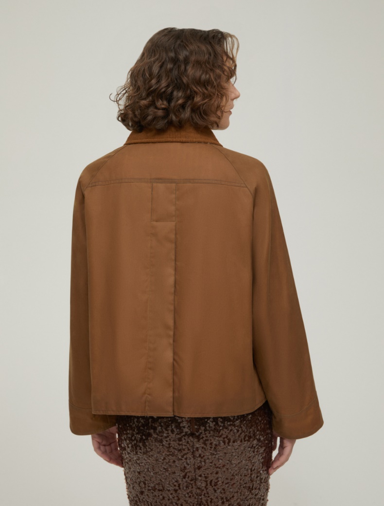 Waxed cotton jacket - CAMEL - pennyblack