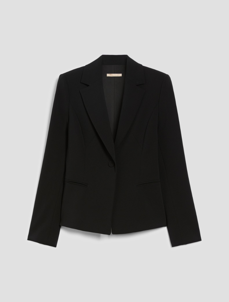Slim single-breasted blazer - BLACK - pennyblack