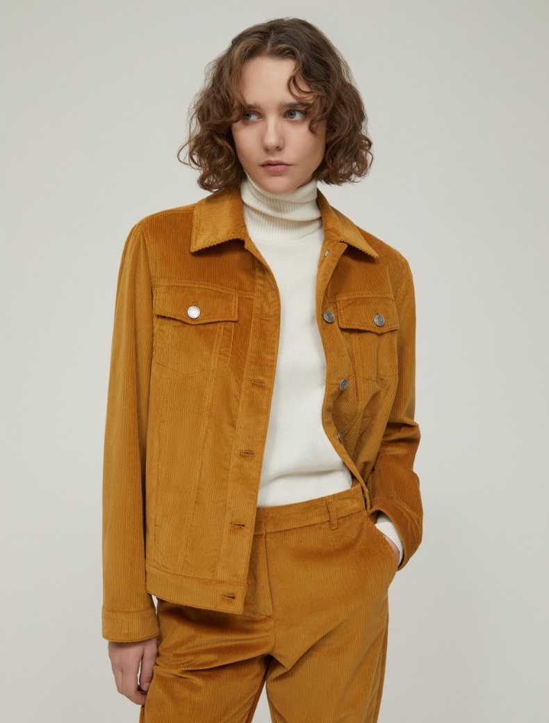 Corduroy jacket - MUSTARD - pennyblack