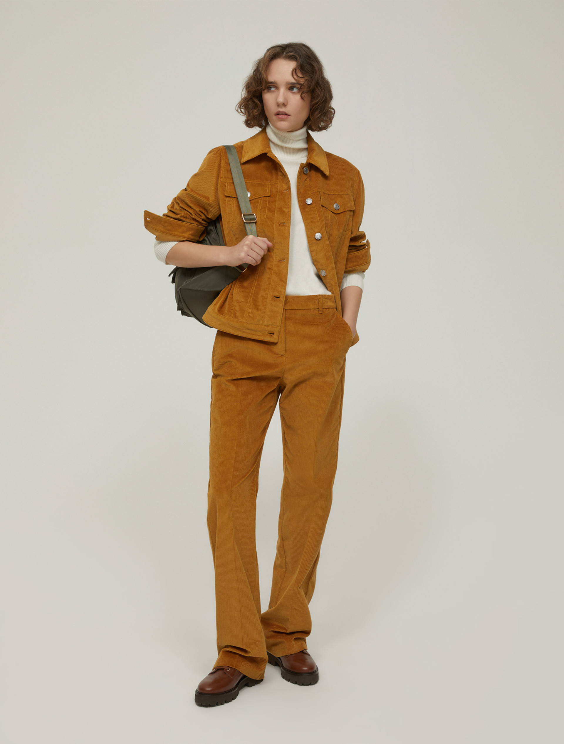 Corduroy jacket - MUSTARD - pennyblack