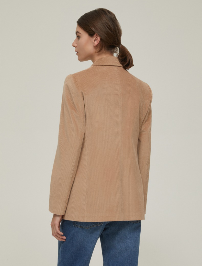 Corduroy blazer - CAMEL - pennyblack