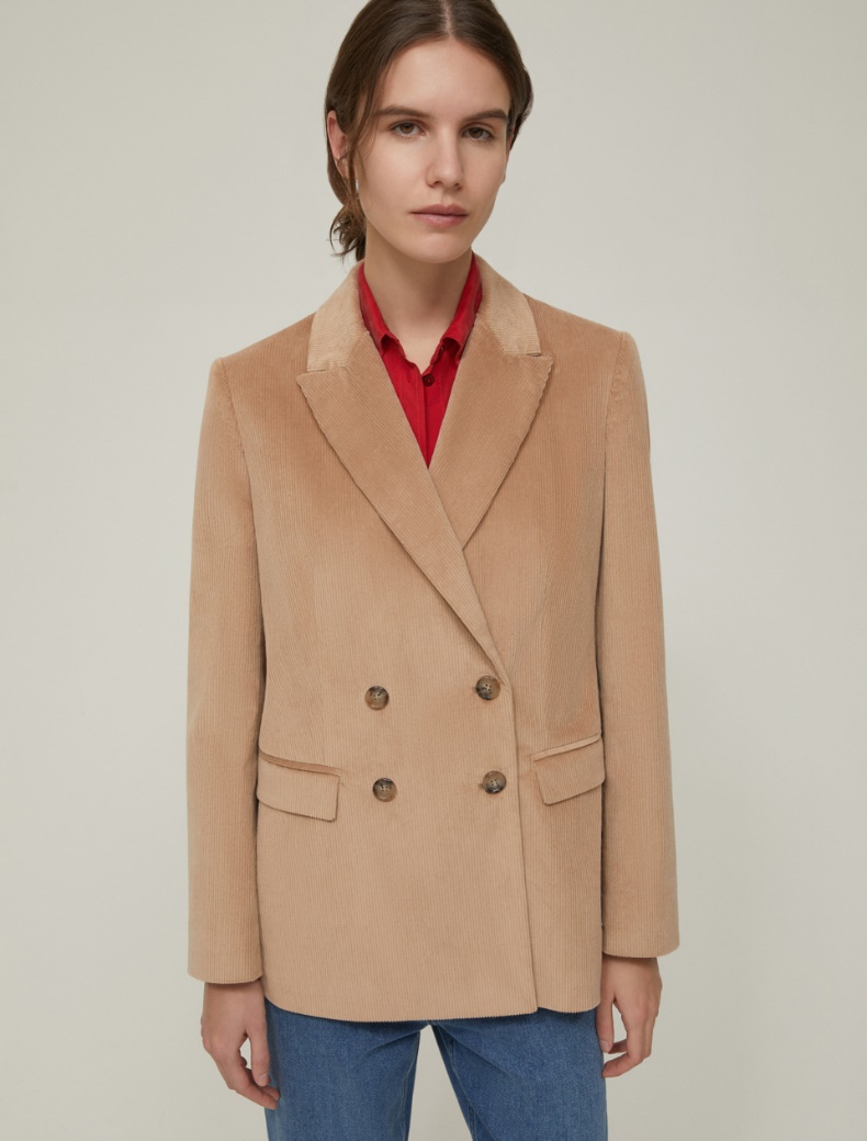 Corduroy blazer - CAMEL - pennyblack