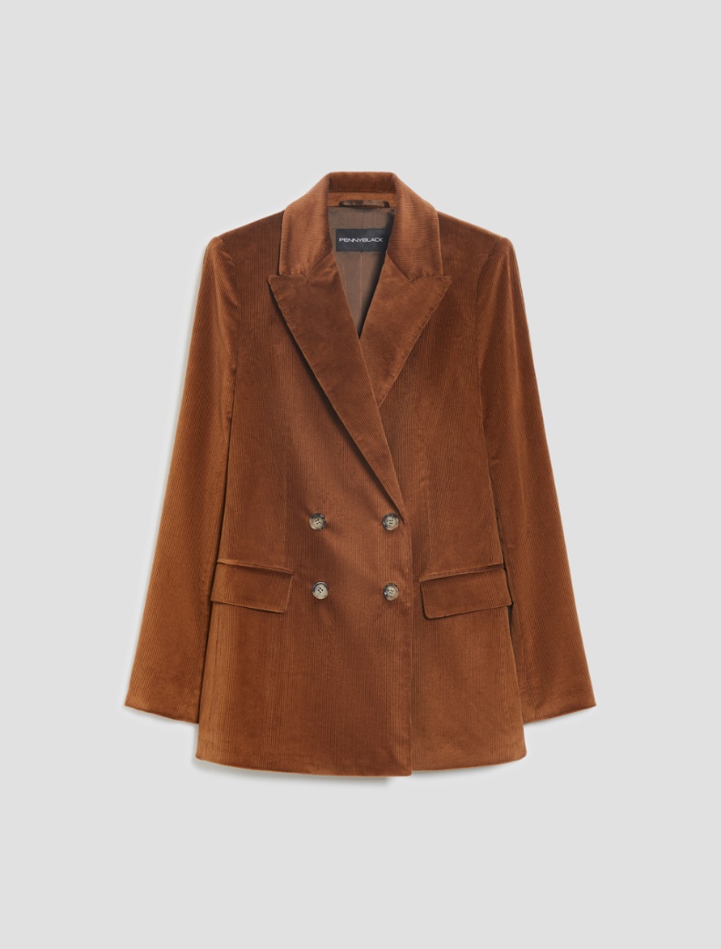 Corduroy blazer - TOBACCO - pennyblack