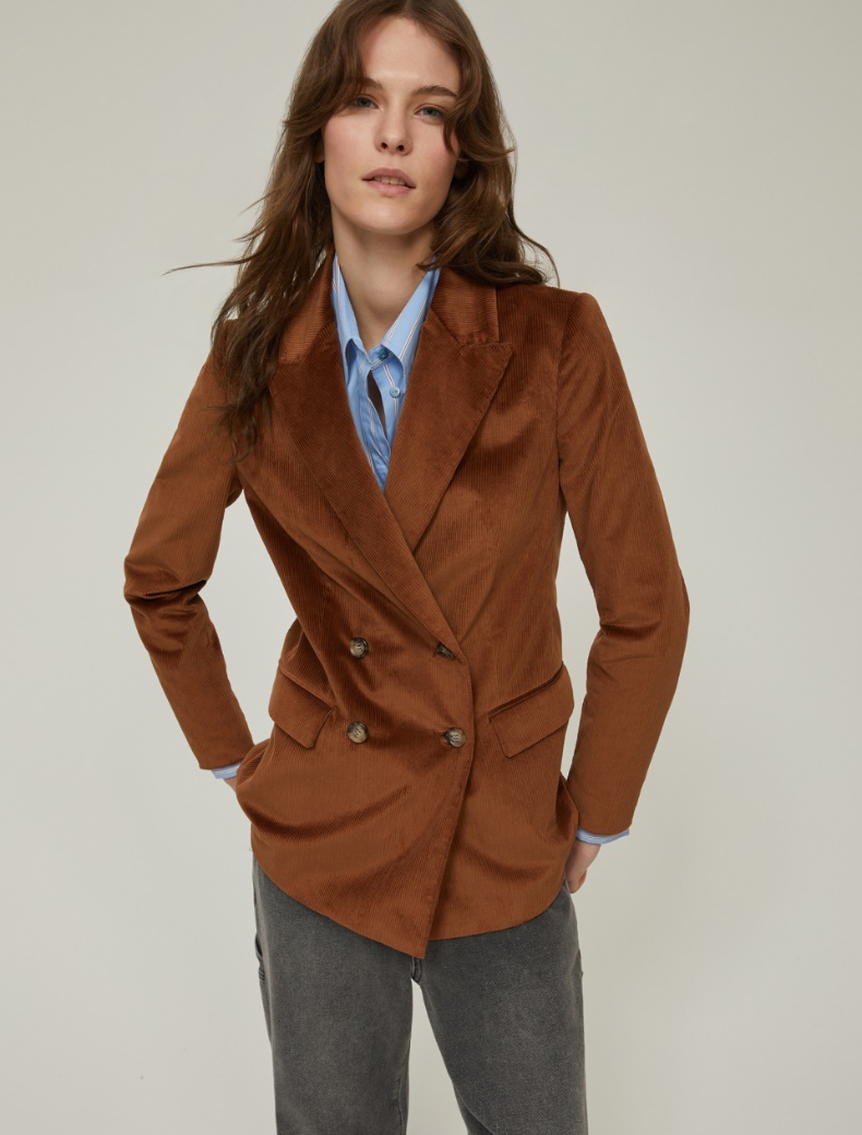 Corduroy blazer - TOBACCO - pennyblack