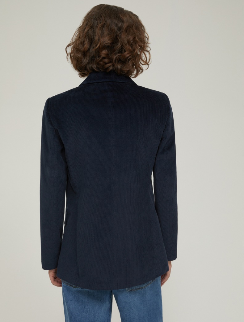 Corduroy blazer - NAVY - pennyblack