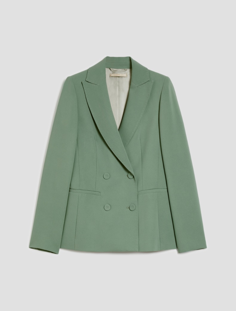 Double-breasted cady blazer - GREEN - pennyblack