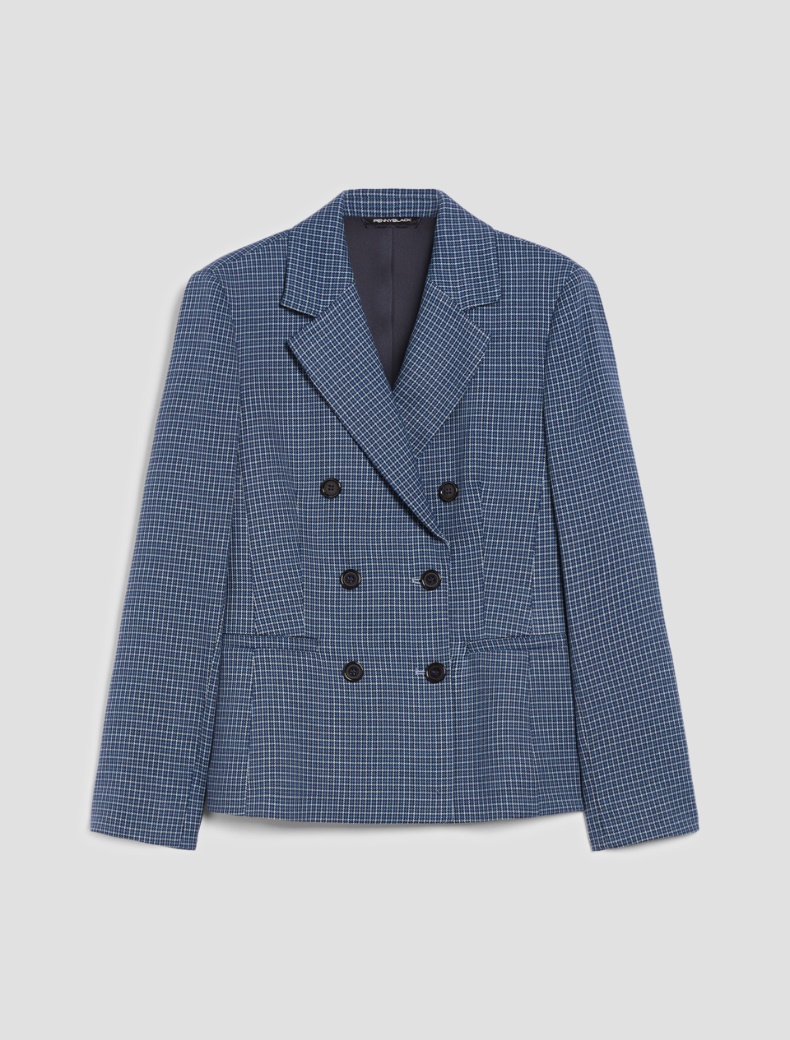 Slim double-breasted blazer - BLUE AZURE - pennyblack