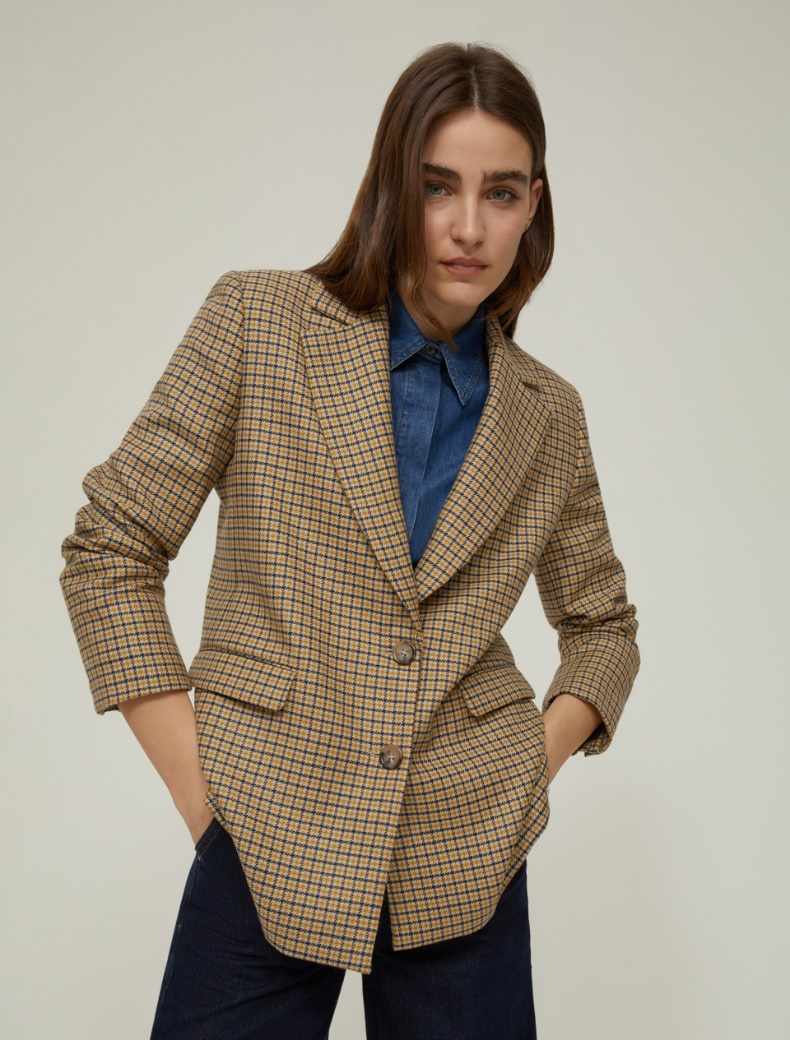 Pure wool blazer - CAMEL - pennyblack