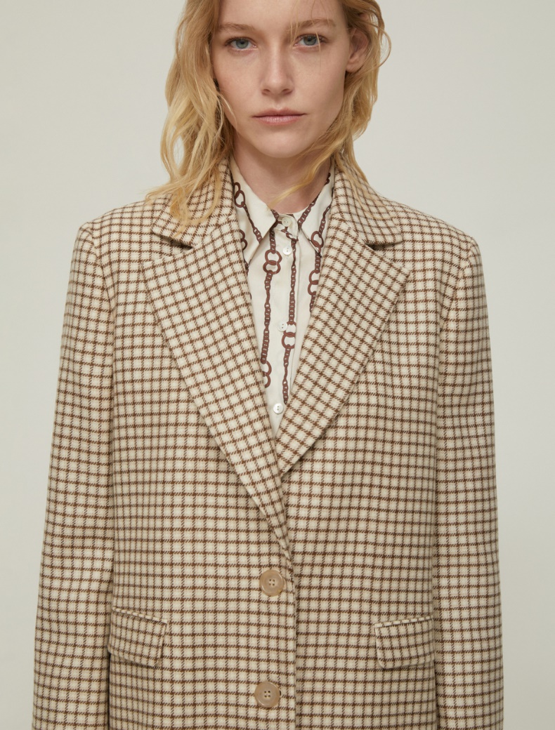 Pure wool blazer - BEIGE - pennyblack