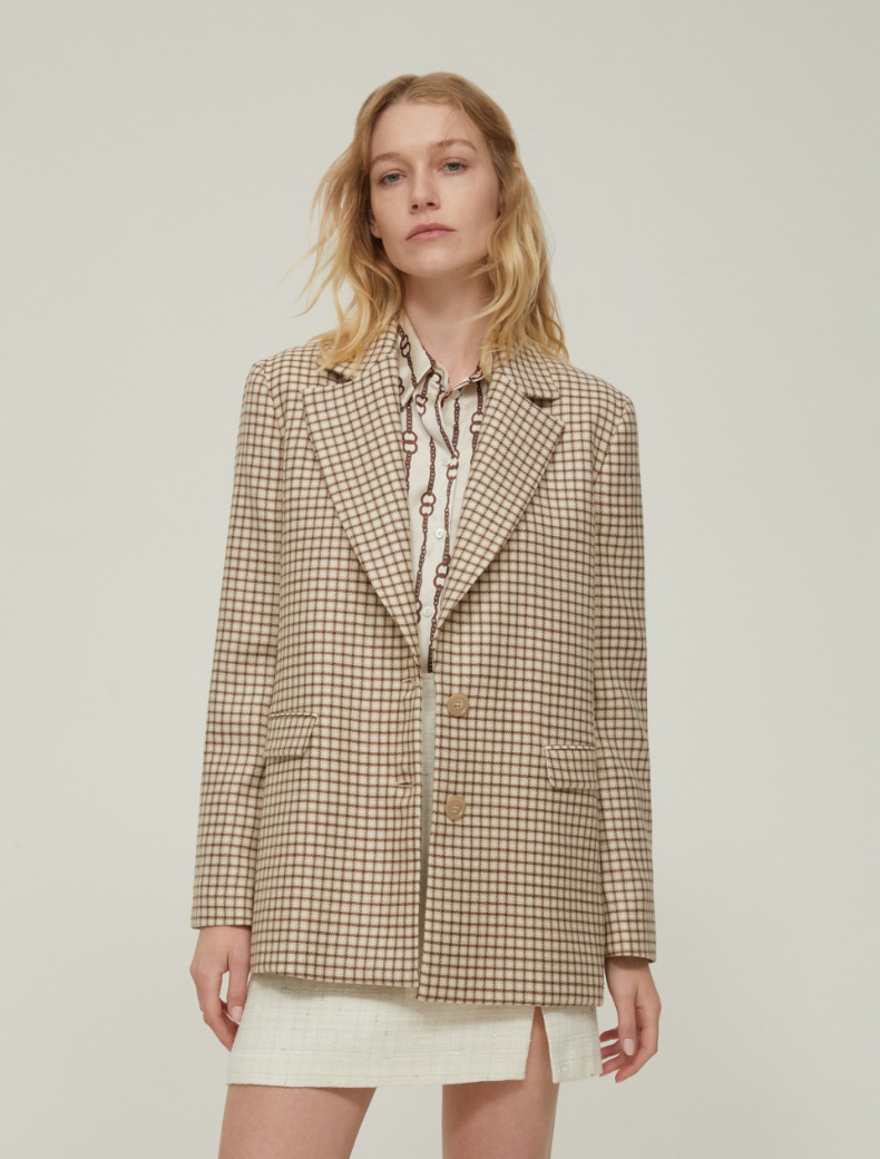 Pure wool blazer - BEIGE - pennyblack