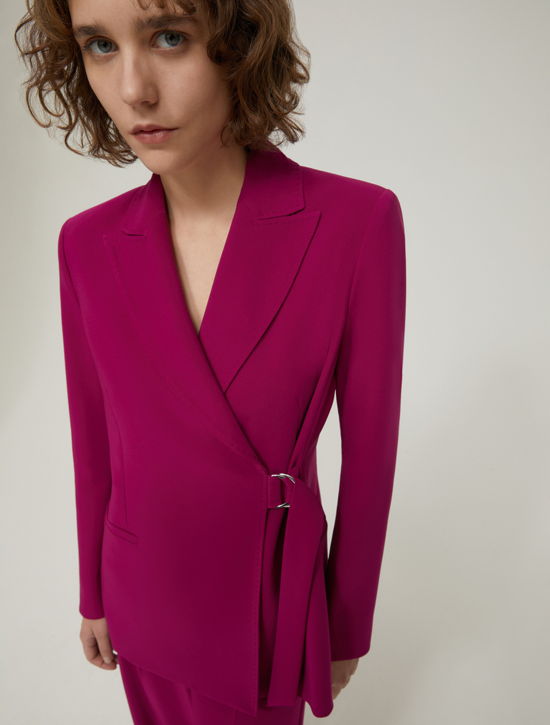 Blazer wrap line in cady - LAMPONE - pennyblack