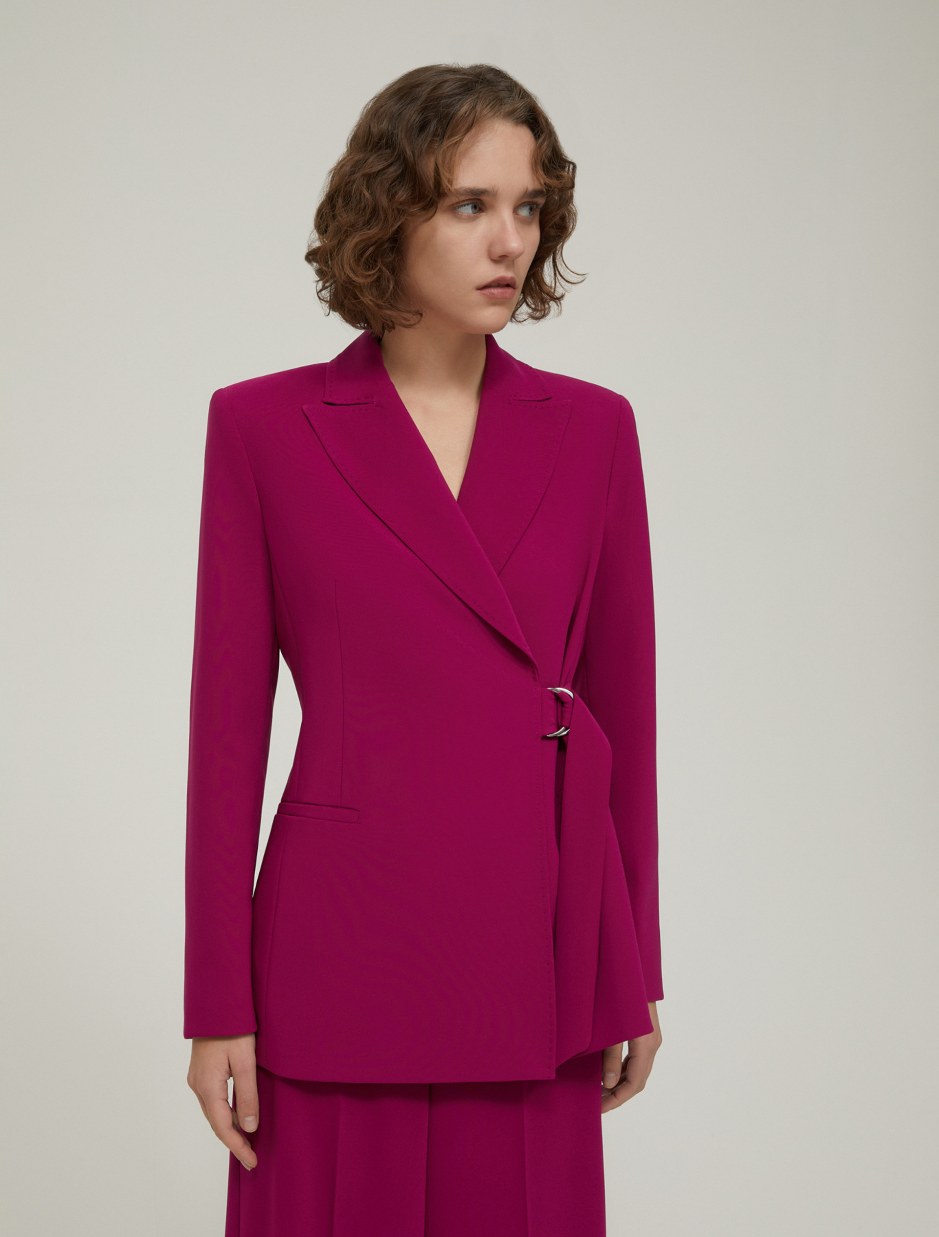 Blazer wrap line in cady - LAMPONE - pennyblack