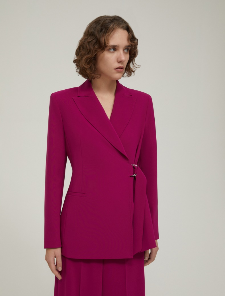 Cady wrap blazer - RASPBERRY - pennyblack