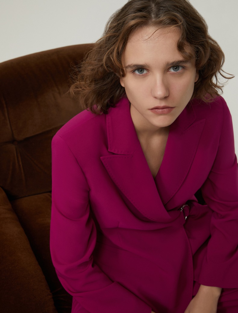 Cady wrap blazer - RASPBERRY - pennyblack