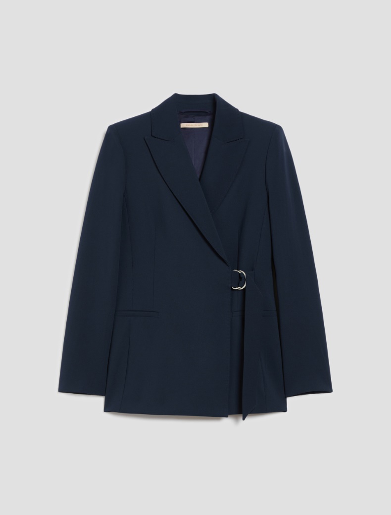 Cady wrap blazer - NAVY - pennyblack
