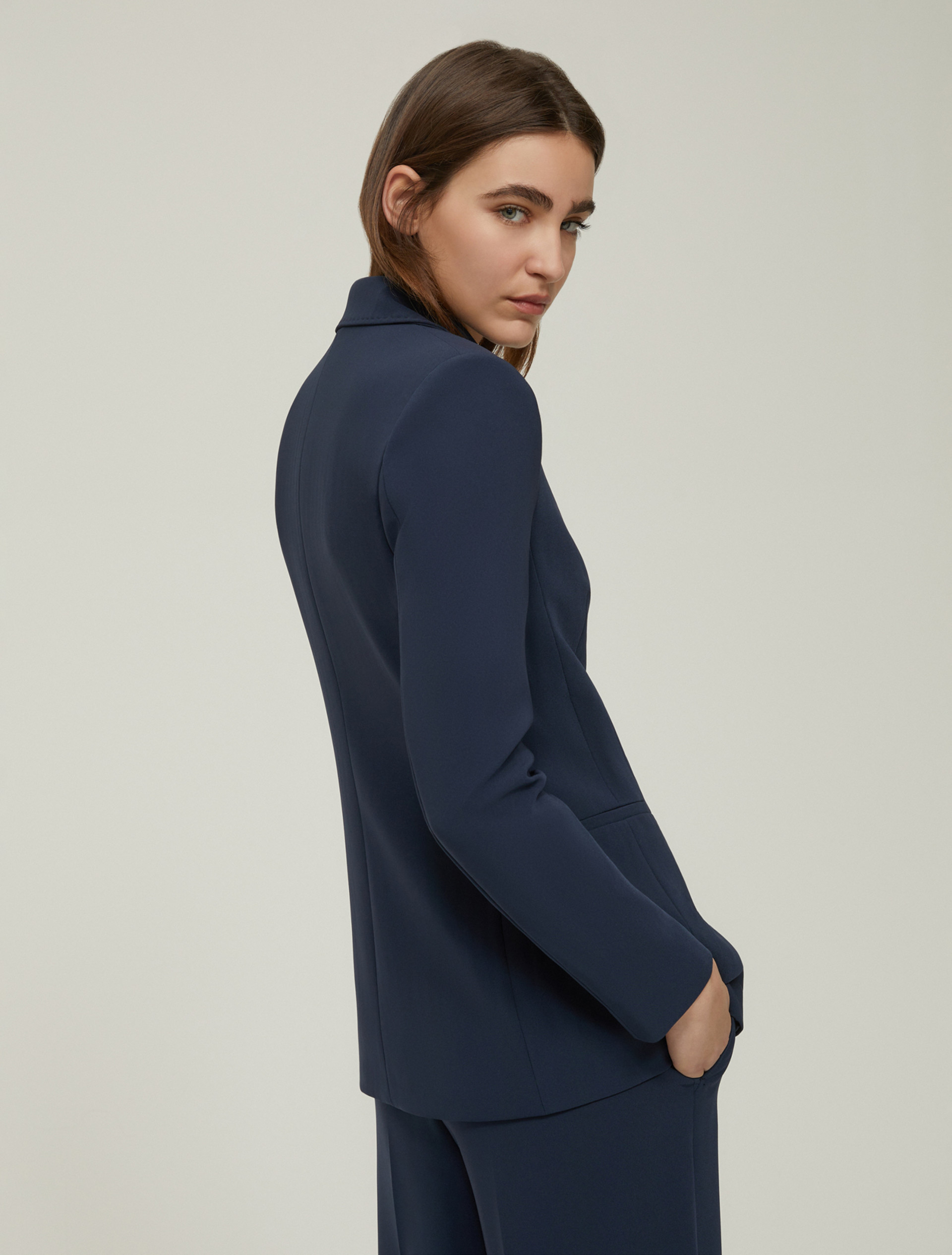 Blazer wrap line in cady - BLU - pennyblack