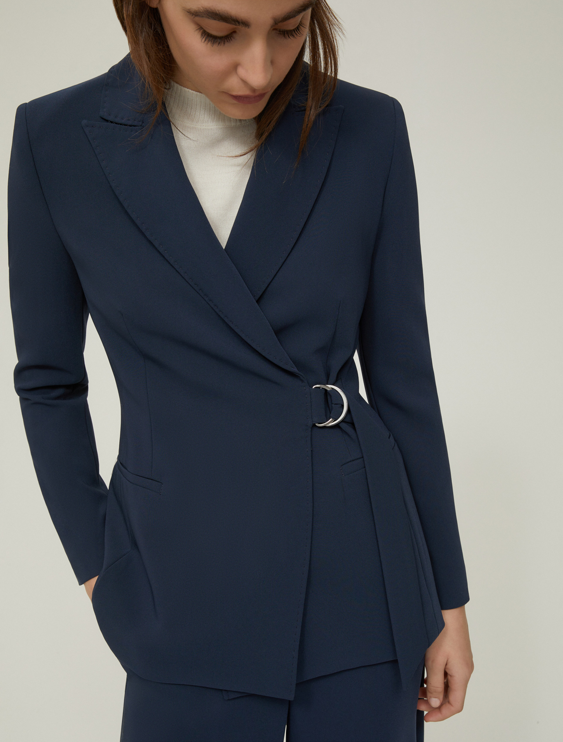 Blazer wrap line in cady - BLU - pennyblack