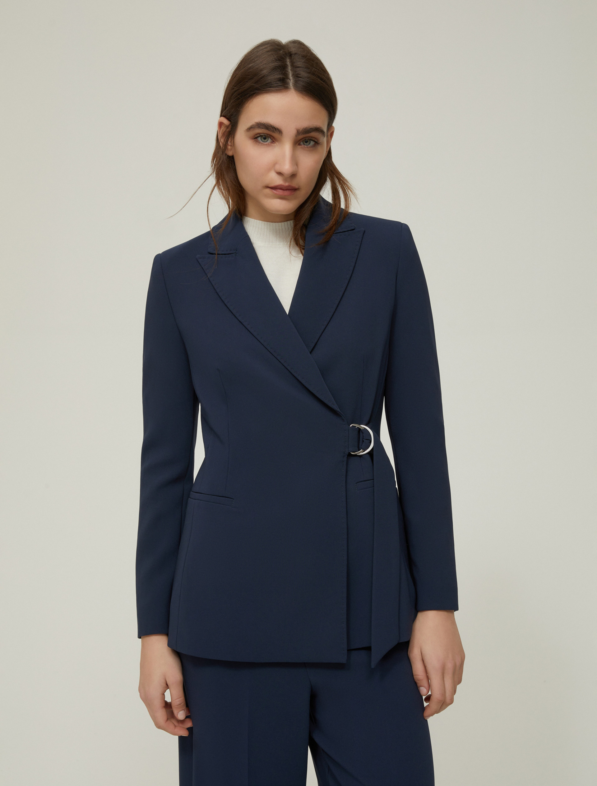 Blazer wrap line in cady - BLU - pennyblack