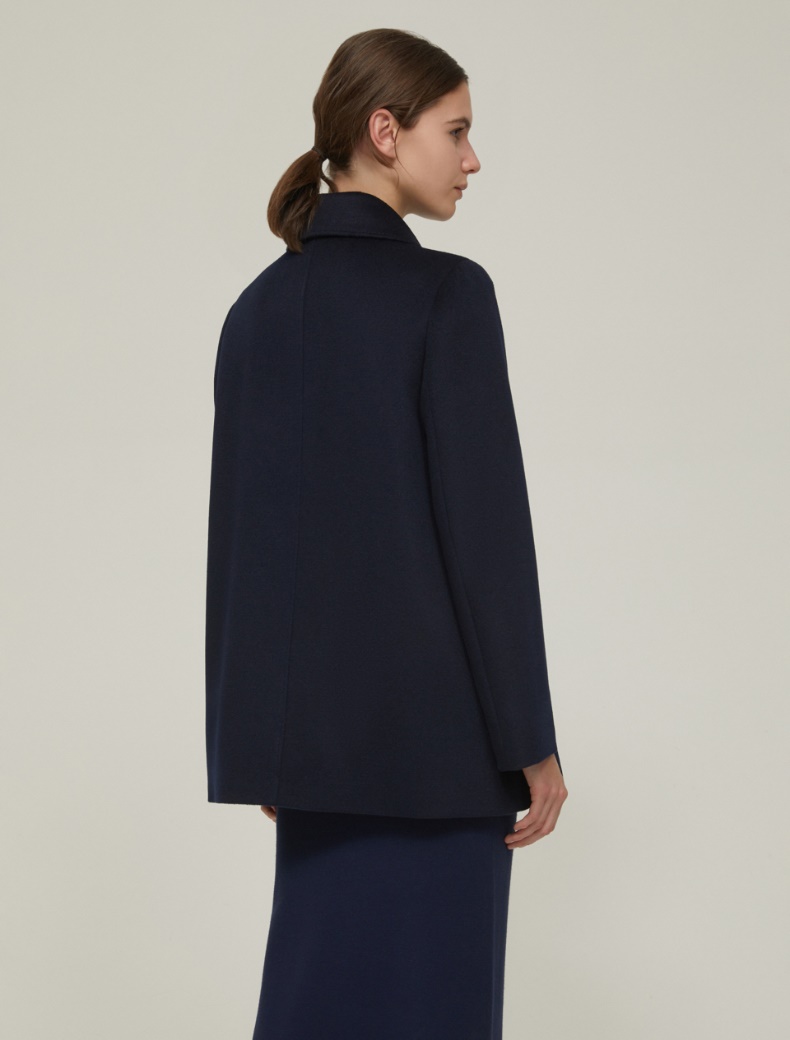 Pure wool broadcloth jacket - NAVY - pennyblack