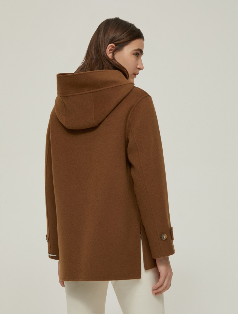 Double-woven wool-blend jacket - MUD - pennyblack