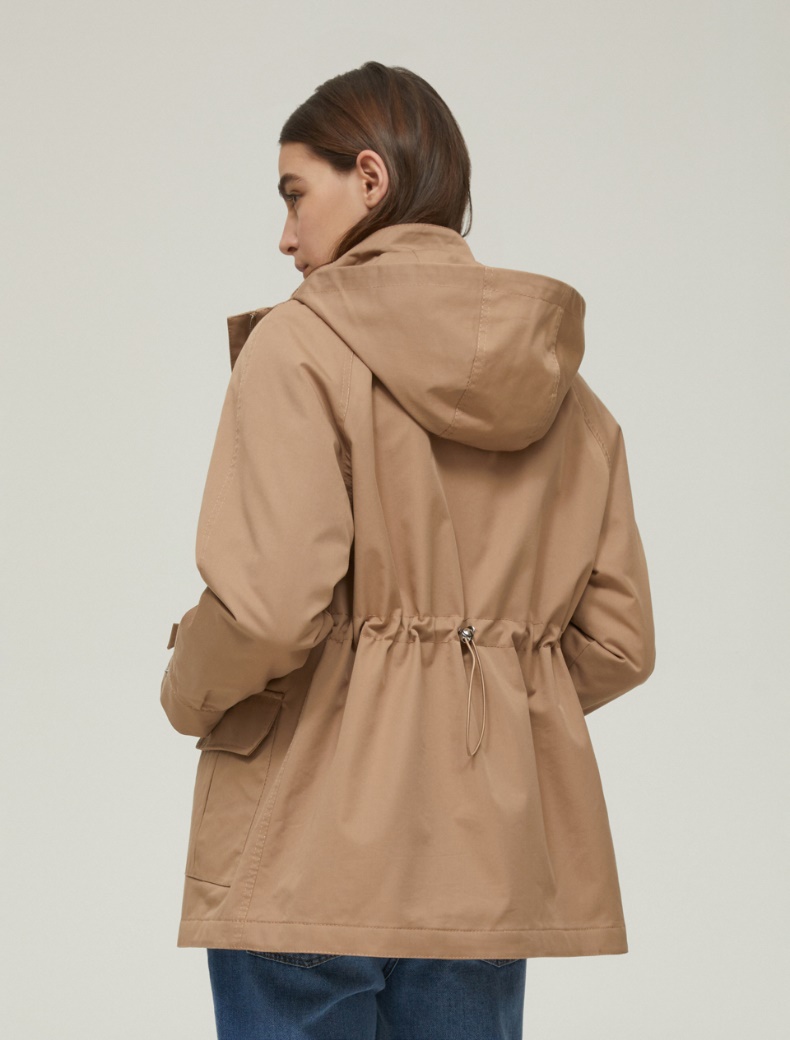Gabardine field jacket - CAMEL - pennyblack