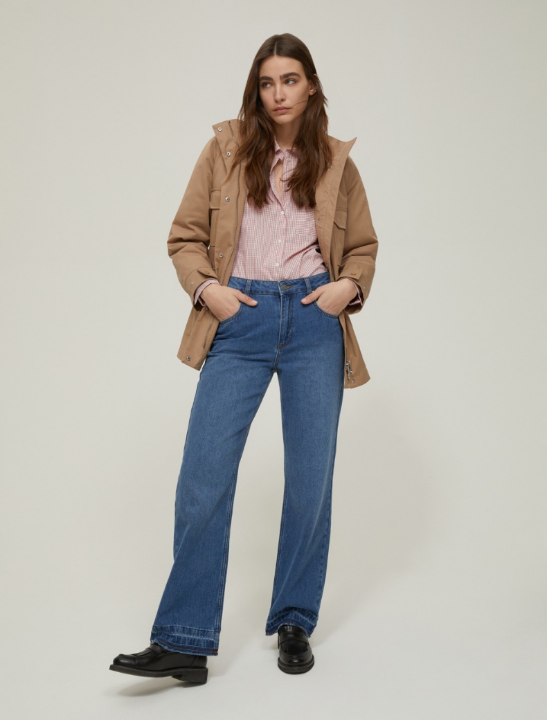 Gabardine field jacket - CAMEL - pennyblack