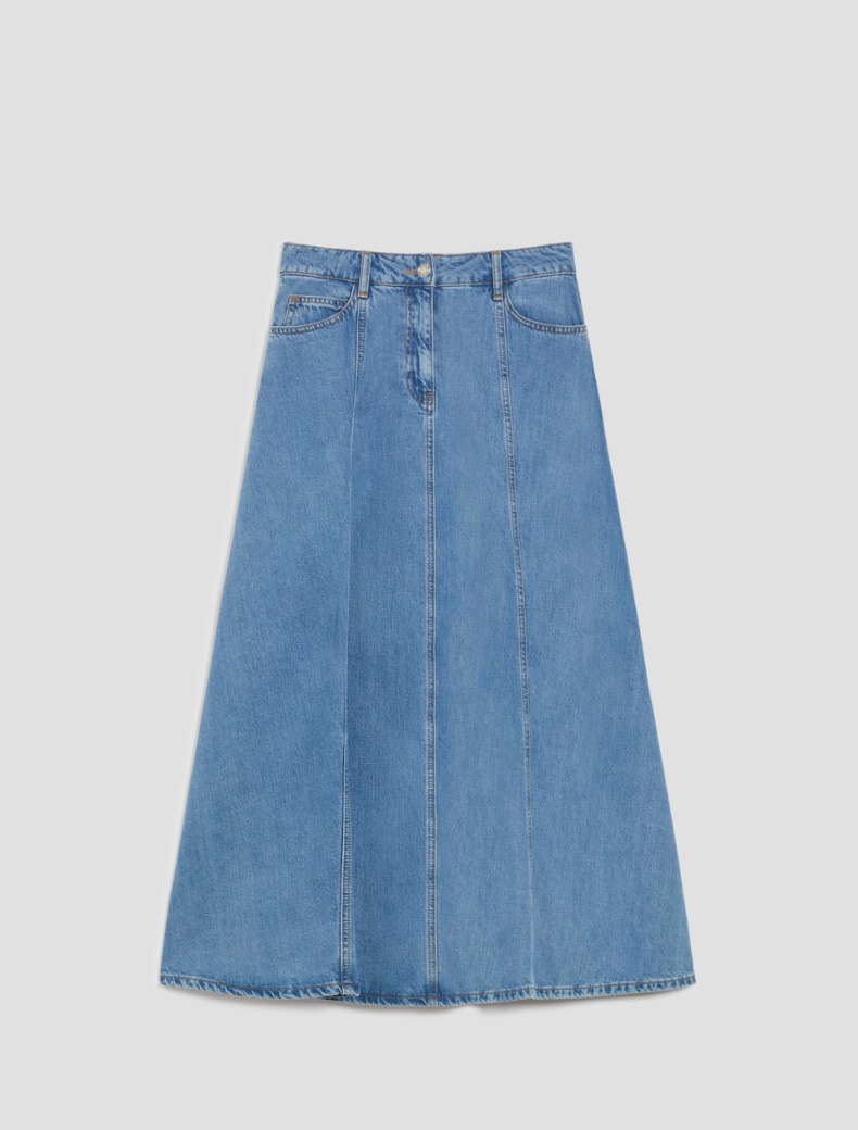 Lightweight denim skirt - NAVY - pennyblack