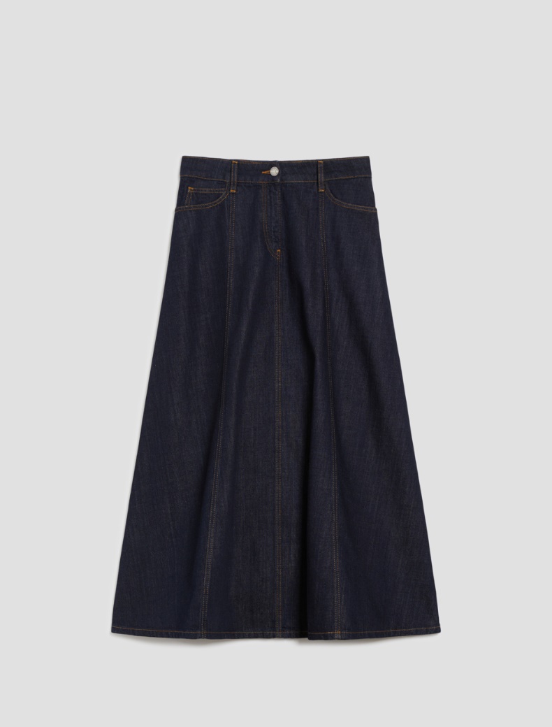 Lightweight denim skirt - MIDNIGHTBLUE - pennyblack