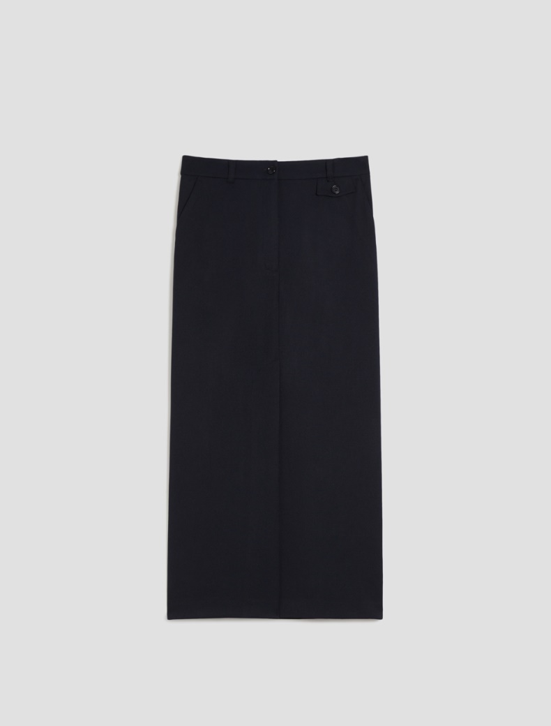 Long pencil skirt - NAVY - pennyblack