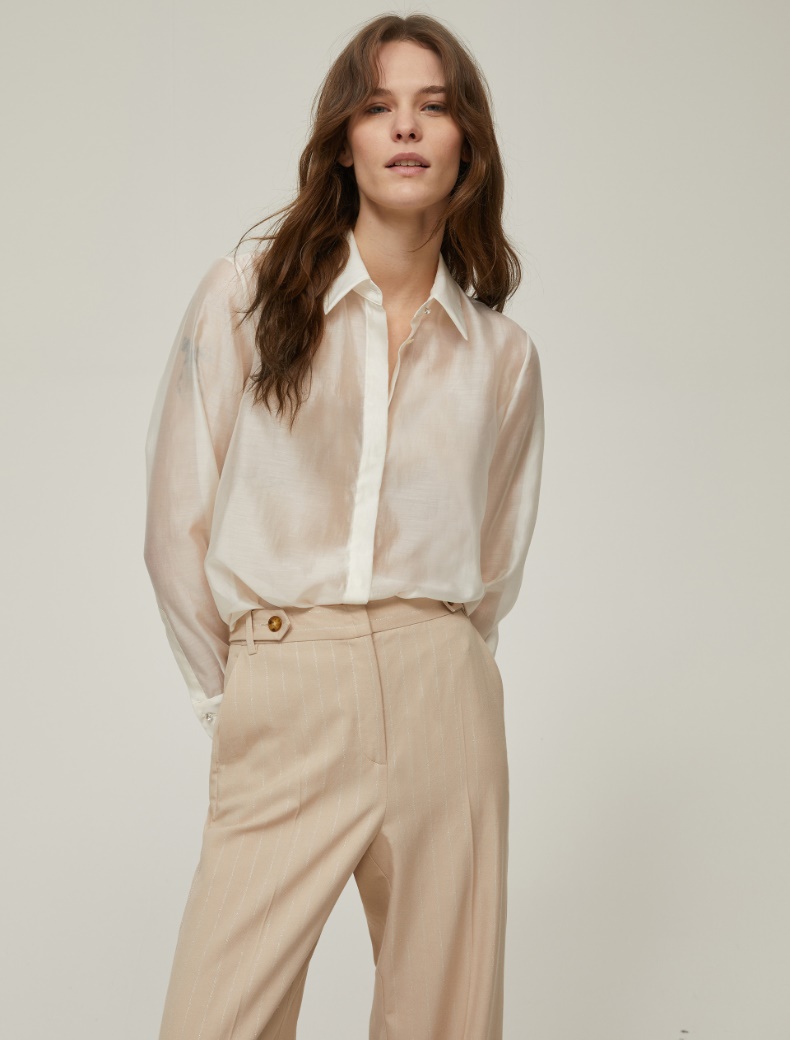 Organza shirt - WHITE - pennyblack